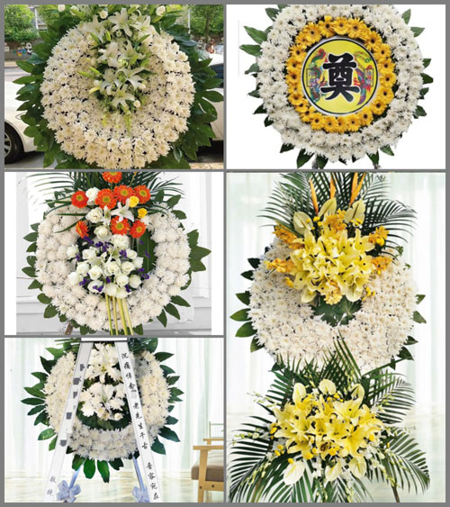 安徽宿州市灵璧县黄湾镇王桥村花圈速递